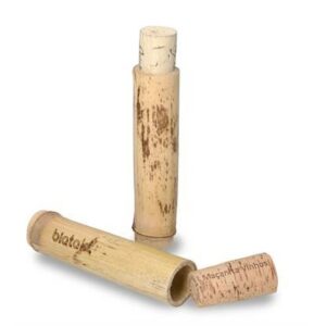 Cendrier personnalisable en bambou naturel, avec bouchon en liège issu de la récupération.