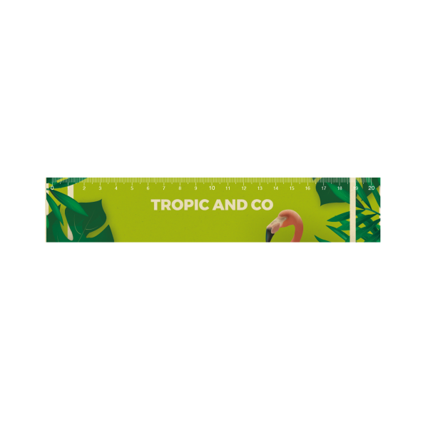 Règle naturelle de 20 cm. 100% sur-mesure et personnalisable.