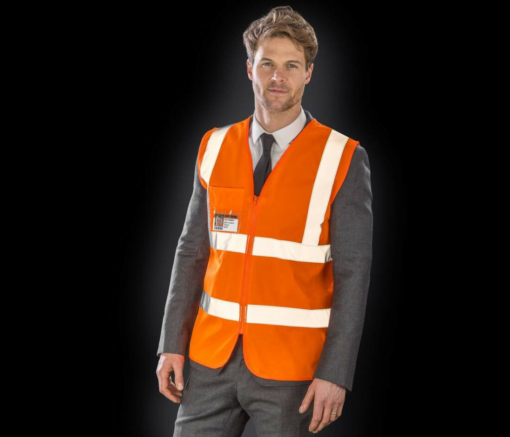 Gilet de sécurité zippé personnalisable