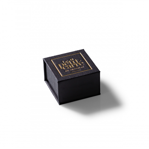 Coffret Écrin personnalisable comprenant 6 carrés dégustation de 5g chacun. 
