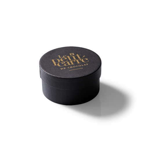 Coffret personnalisable comprenant 40 carrés dégustation de 5g chacun.