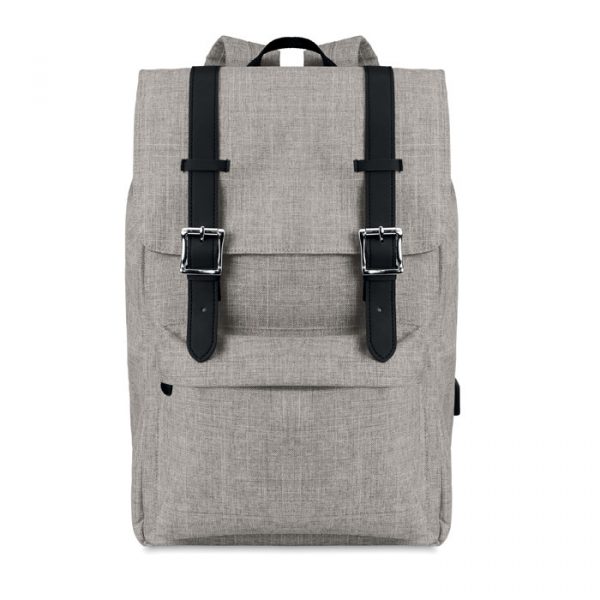 Sac à dos ordinateur personnalisable en polyester 600D 2 tons.