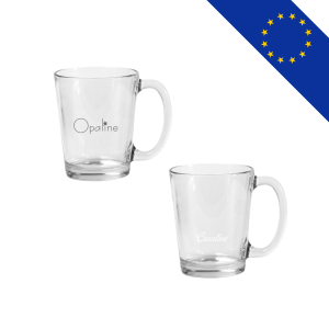 Mug de 310ml, personnalisable, fabrication européenne, idéal pour la personnalisation d'entreprise.