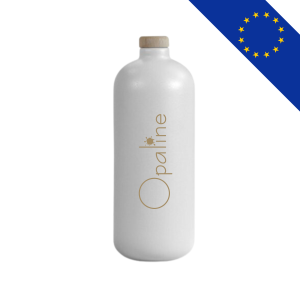 Bouteille Clara 580ml personnalisable avec transfert sérigraphique vitrifié, coloris blanc.