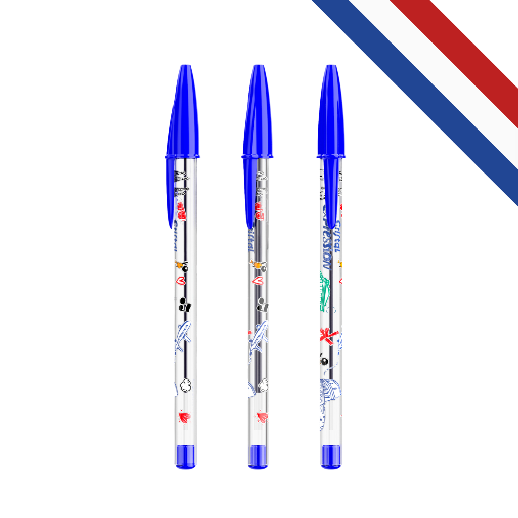 Stylo BIC® Cristal® Expression personnalisable avec impression numérique BritePix™.
