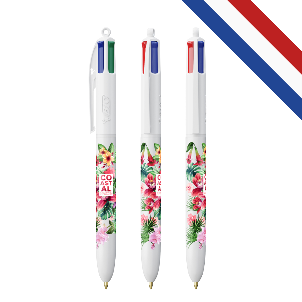 Stylo BIC® 4 Couleurs® personnalisable avec impression numérique BritePix™.