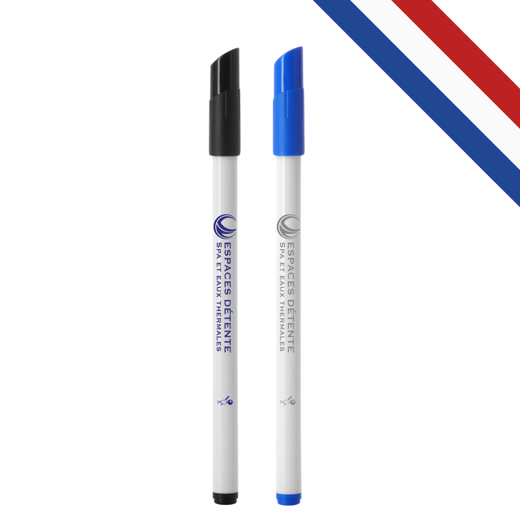 Feutre BIC® Velleda® à pointe fine, personnalisable pour tableaux blancs et surfaces non poreuses.