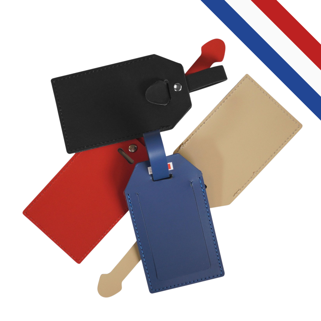 Porte-Étiquette de Bagage made in france personnalisable.