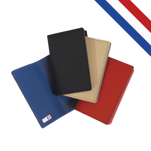 Porte-Cartes Double made in france personnalisable.