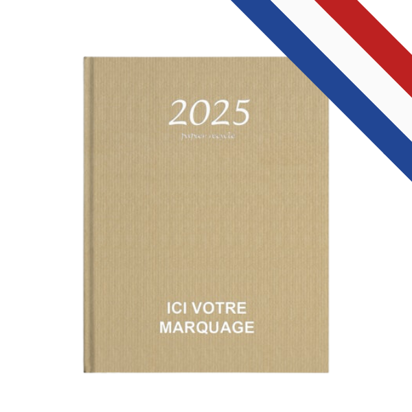 Agenda Semainier Écoresponsable personnalisable.