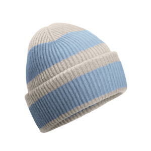 Bonnet rayé personnalisable.