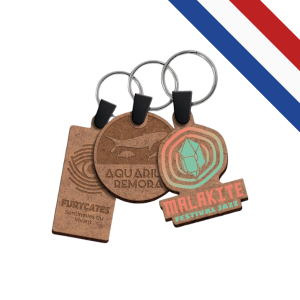 Porte-clés en MDF sur mesure personnalisable