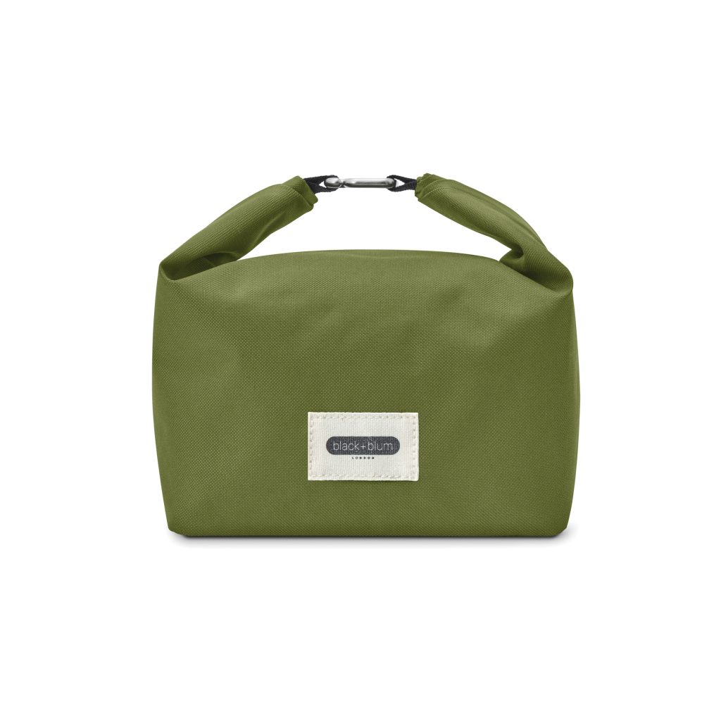 Sac-repas isotherme personnalisable en PET recyclé avec fermeture à rabat roulé étanche et intérieur isotherme de 6,7 litres.